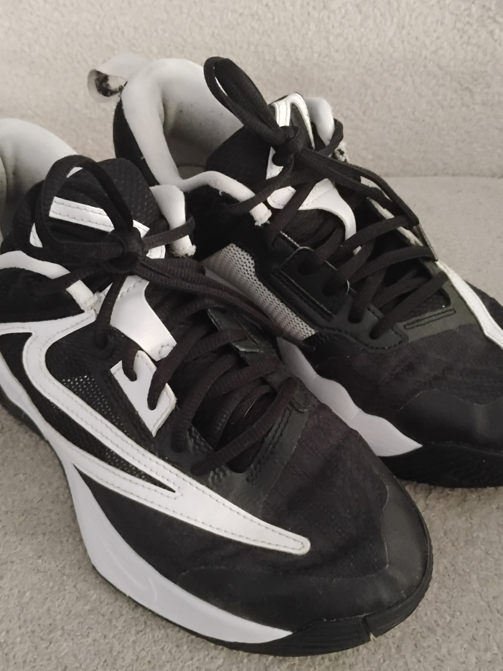 Men's Black and White Athletic Sneakers